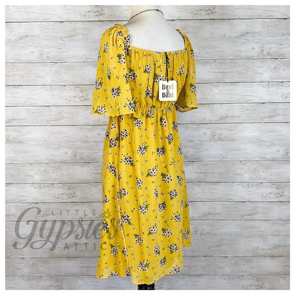 Little Purple Flowers Sunshine Babydoll Dress - Picture 8 of 8